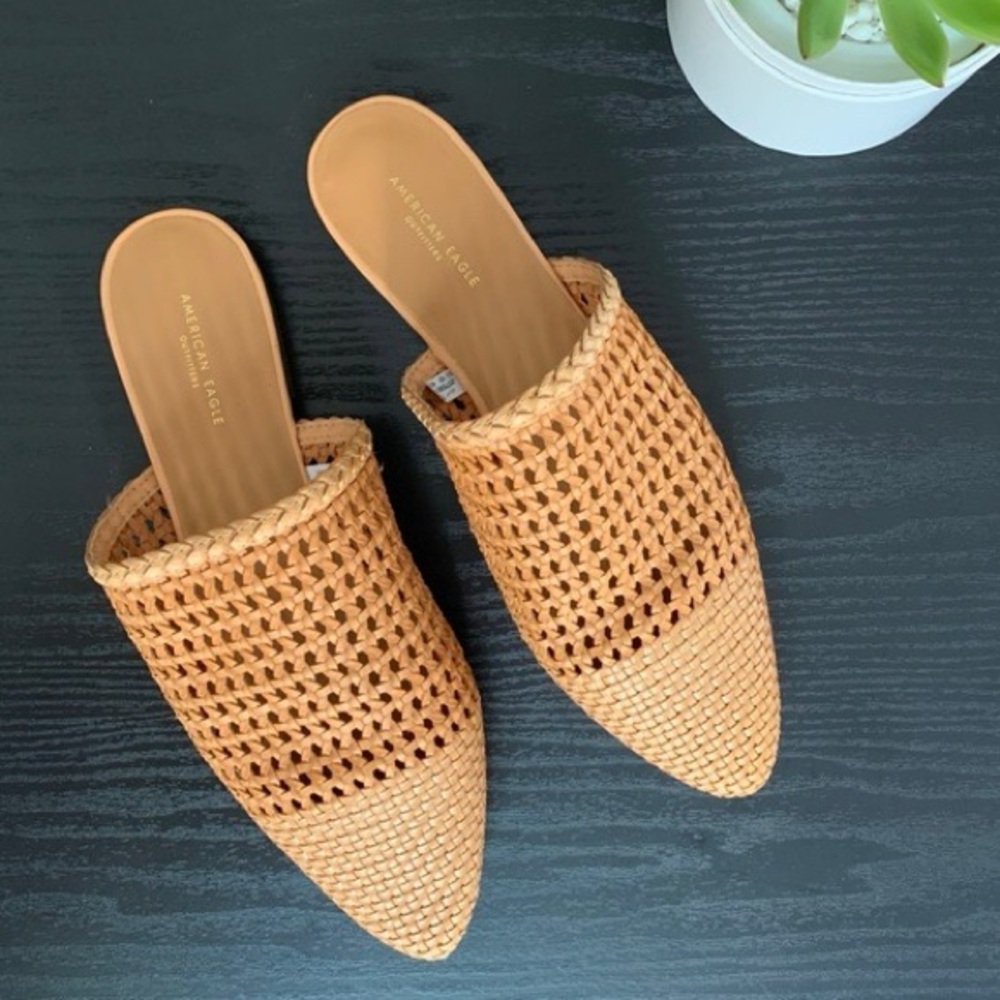American Eagle woven mules sandals